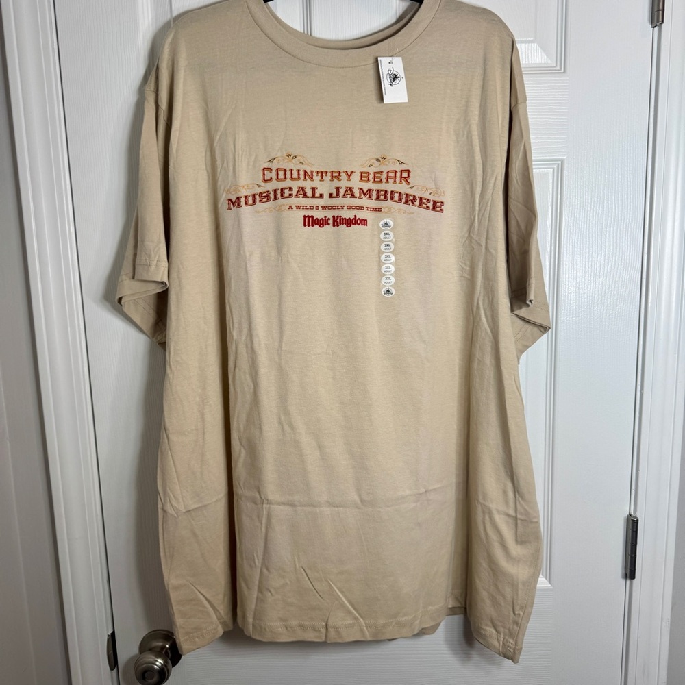 NWT. Country Bear Musical Jamboree Beige T-Shirt 3X - Picture 2 of 13